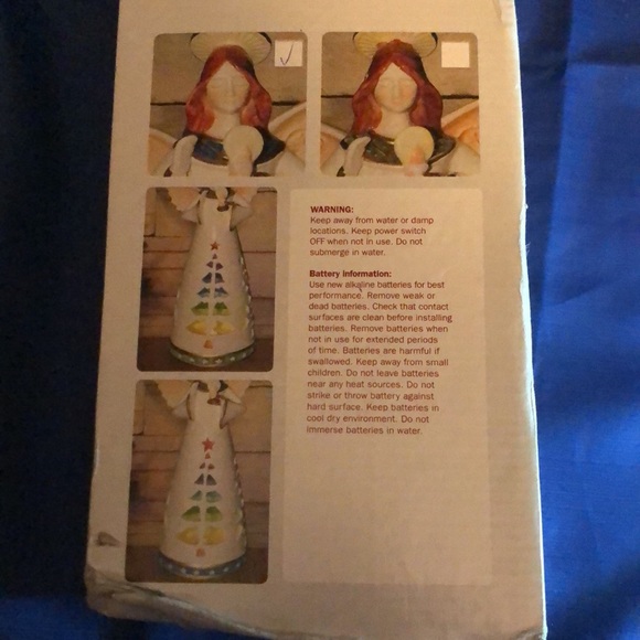 🎄 Ceramic LED Illuminated Angel Christmas Decoration | 2008 | Home Elegance - Picture 12 of 16